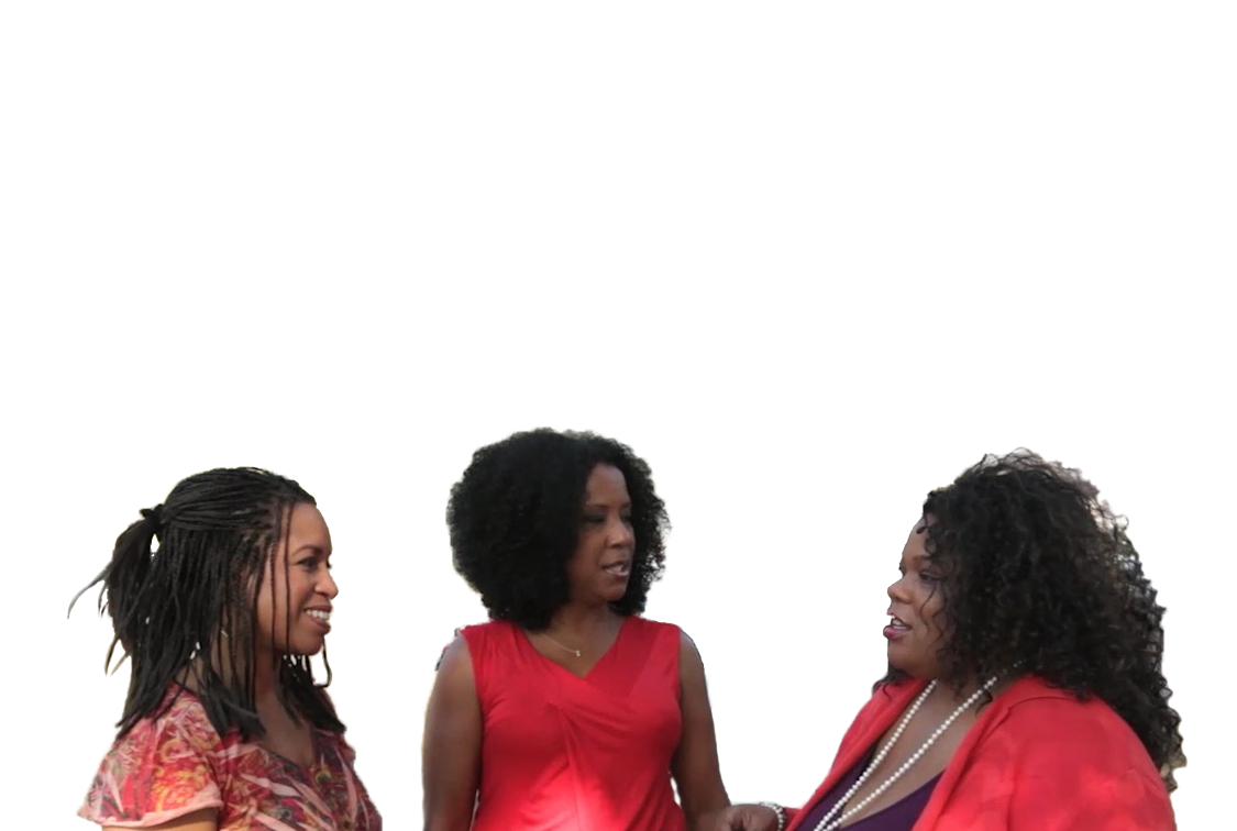 3 African American Women talking